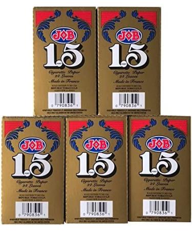 1.5 JOB Rolling Papers Bundle - 5 Packs, 120 Leaves - Buy Online on GoSupps.com