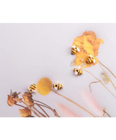Sowaka 20 Pcs Mini Bee Ornaments - Tiny Resin Flatback Embellishments for DIY Crafts & Jewelry Making - Buy Online on GoSupps.com