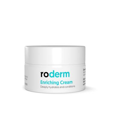 Ro Derm Enriching Cream | Instant 24-hour Hydration Moisturizes for Hydrated Smoother Skin | Includes Ceramide NP Shea Butter & Humectants | 25 mL