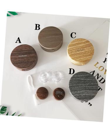Solustre Vintage Contact Lens Case with Mirror | Portable Eye Care Accessories & Cleaning Box for Girls - Buy Online on GoSupps.com