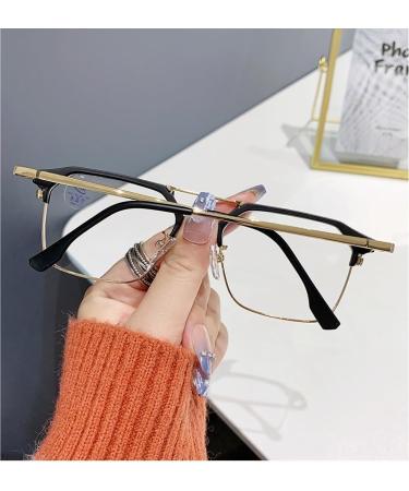 Buy Blue Light Blocking Reading Glasses - Anti Glare HD Computer Readers +300 Black-Gold - Buy Online on GoSupps.com