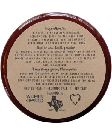 Organic Vegan Fluoride-Free Tooth Powder | 6-Month Supply | Dual Mint Flavor | BPA-Free Jar - Buy Online on GoSupps.com