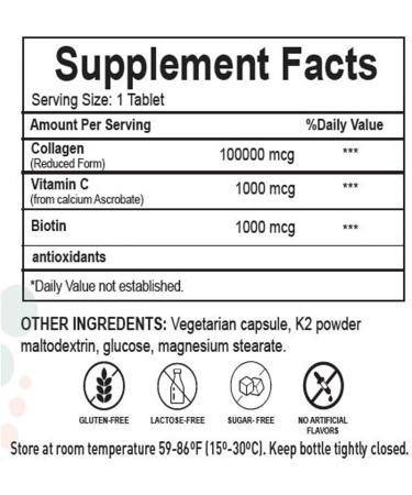 H4U Advanced Collagen with Vitamin C and Biotin Provides Support for Healthy Skin Hair and Nails for Both Women and Men. This Product is Non-GMO Halal and Free from Gluten and Soy 90 Tablets. - Buy Online on GoSupps.com