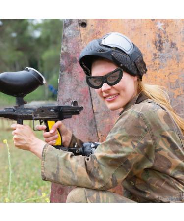 Lwuey Tactical Airsoft Glasses | UV400 Metal Mesh Paintball Safety Eyewear | Windproof & Breathable for Military Fans & CS Game - Buy Online on GoSupps.com