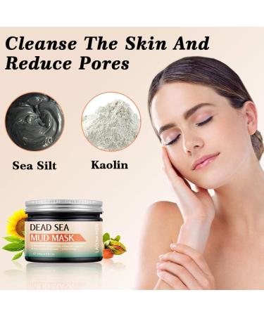 Lagunamoon Facial Deep Cleaning Natural Dead Sea Mud Mask Exfoliating Mask 250g - Buy Online on GoSupps.com