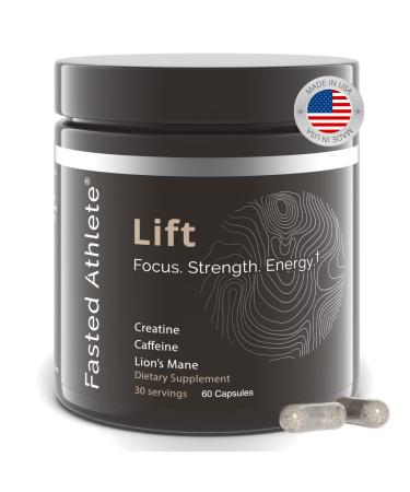 Lift Brain Supplement for Memory and Focus Lions Mane Mushroom Creatine Brain Booster for Energy Nootropics Mushrooms Performance Formula 60 Capsules 60 Count (Pack of 1) - Buy Online on GoSupps.com