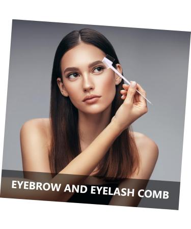 FRCOLOR Eyebrow Eyelash Brush double-headed eyebrow eyelash hair edge Eyelash Curlers Eyebrow Eyelash Grooming Tool Dual Brow Raw edge eyebrow stainless steel Double Head Brush 21x4x0.5cm Assorted Color - Buy Online on GoSupps.com