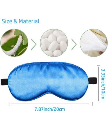 Silk Sleep Eye Mask for Kids - Adjustable Strap Blindfold for Sleeping & Traveling - Blocks Out Light, Relieves Dry Eyes - Perfect for Teens Meditation - 4 Colors - Buy Online on GoSupps.com