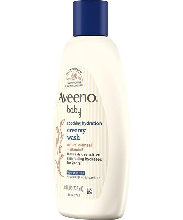 Buy Aveeno Baby Creamy Wash Fragrance-Free 8 fl oz - Gentle & Moisturizing - Buy Online on GoSupps.com