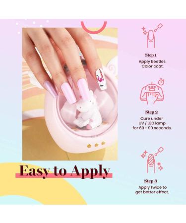 Beetles Gel Nail Polishes - Unicorn Colors Purple Pink | Easter Nail Art Decoration | Soak Off UV Polish - Buy Online on GoSupps.com