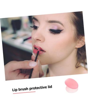 Housoutil 10pcs Lip Brush Set Brush Holder Beauty Brush Blush Brush Cap Lip Mask Cosmetic Head Cover Lip Balm Applicator Makeup Spatula Silica Gel Makeup Brush Travel Lip Liner Brush - Buy Online on GoSupps.com