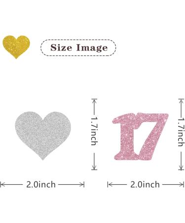 MonMon & Craft 17th Birthday Cupcake Toppers - Number 17 Sign - Girls 17th Birthday Cupcake Toppers - Sweet 17 Dessert Decor- Cheers to 17 Years Party Decorations Pink Silver Glitter - 24 Pcs - Buy Online on GoSupps.com
