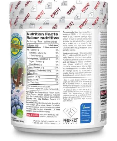 PERFECT Sports - DIESEL New Zealand Whey Isolate (Wild Muskoka Blueberry 360g) Wild Muskoka Blueberry 360 g (Pack of 1) - Buy Online on GoSupps.com