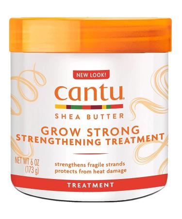 Cantu Shea Butter Grow Strong Strengthening Treatment 6 Ounce (177ml) (3 Pack)