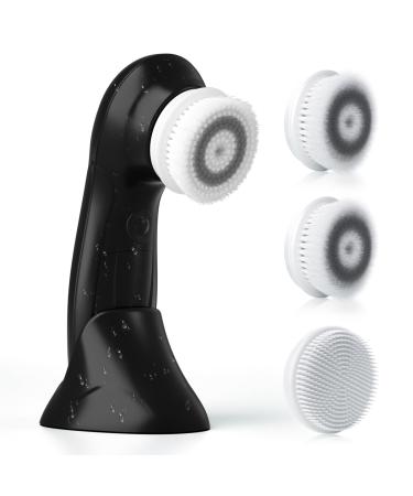 TOUCHBeauty Facial Cleansing Brush for Men Waterproof Spin Face Brush with Dual Modes & Stand Portable Facial Cleansing System for Face Deep Cleaning AG-0759MT Black2021