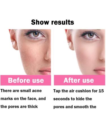 Air Cushion CC Cream Mushroom Head Foundation - Concealer Makeup Nude Durable Moisturizing Brightening Pigment CC Liquid Foundation - Uniform Makeup Base for Skin Tone - Buy Online on GoSupps.com