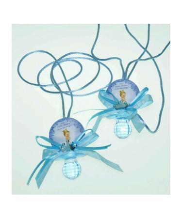 Pacifier Crown Necklace Baby Shower Favor Game Prize Boy/Girl Decoration (Blue) - Set of 12 - Buy Online on GoSupps.com