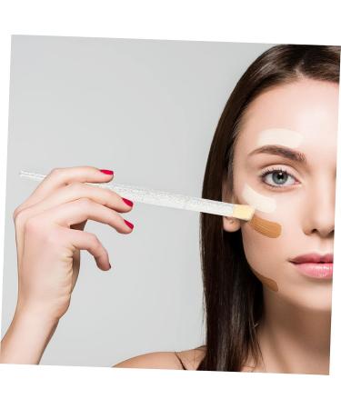 1 Set Makeup Brush Women Makeup Supplies Cosmetic Cosmetics Brush Face Beauty Tools Makeup Tool Long Handle Miss Loose Powder White Make up Artificial Fiber - Buy Online on GoSupps.com