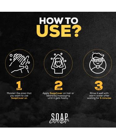 Gray Hair Coverage Soap - Darkening Compressed Soap Bar 1.7 Oz - Buy Online on GoSupps.com