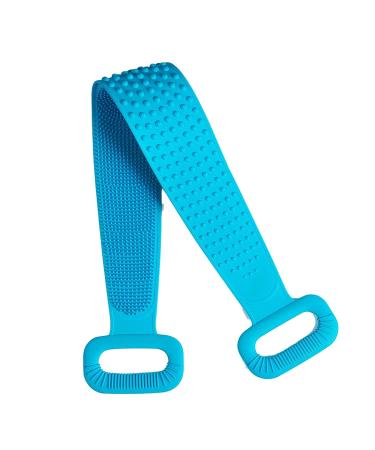 Poemyoued 76CM Silicone Body Back Scrubber | Shower Exfoliating Bath Brush for Men & Women - Buy Online on GoSupps.com