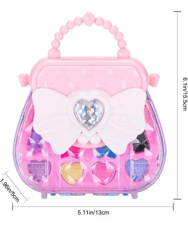 Bexdug Make-Up Set for Girls | Safe Non-Toxic Real Cosmetics Kit | Includes Brushes Nail Polish Eyeshadow & Lipstick - Buy Online on GoSupps.com