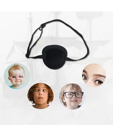 2 Eye Patch Set Medical Eye Patch Comfortable Pirate Eye Patch with Adjustable Buckle to Treat Lazy Eye Amblyopia Strabismus for Adults and Kids - Buy Online on GoSupps.com