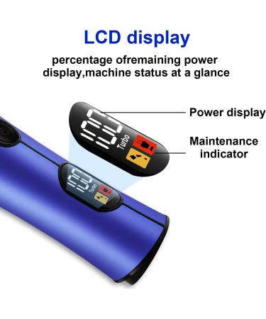 KEMEI KM-641 Blue Hair Clippers for Men - Cordless & USB Rechargeable Professional Barber Clippers for Precise Hair Cutting - Buy Online on GoSupps.com