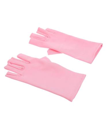 FOMIYES 3 Pairs Nail Gloves Manicure Gloves Nail Gloves Fingerless Gloves Gel Nail Gloves Gel Manicure Gloves Nails Gel Pink Nail Polish Spandex Protection - Buy Online on GoSupps.com