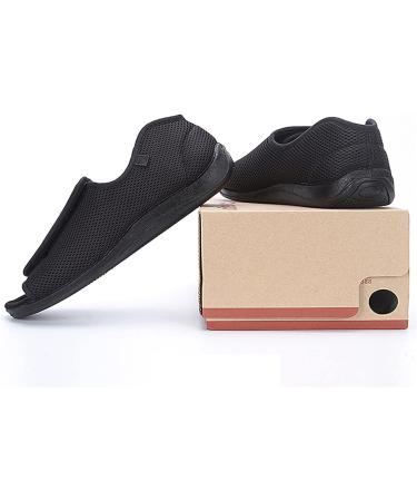 FAMYNGL Men's Wide-Footed Diabetic Edema Shoes - Breathable Mesh Sneakers for Swollen Feet & Plantar Fasciitis - Grey - Size 42 - Buy Online on GoSupps.com