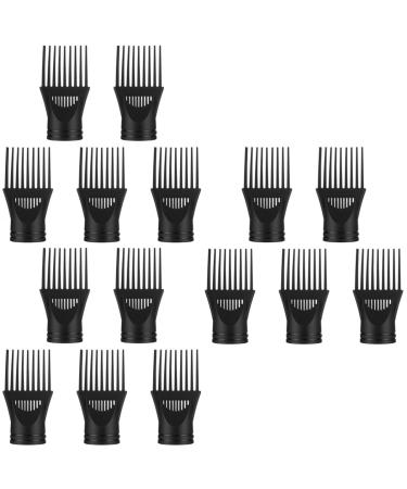 DOITOOL 15 Pcs Hair Dryer Comb Blow Dryer Comb Attachment for Hair Straight Hair Dryer Nozzle Hair Dryer Nozzle Diffuser Blower Dryer Comb Attachment Modeling Plastic Hairdressing Tool