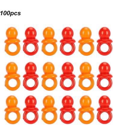 Miokycl 100pcs Acrylic Pacifiers - Birthday Party Decorations & Baby Baptism Soothing Mini Color Toys (Solid Color Mix) - Buy Online on GoSupps.com