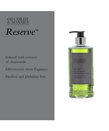 Buy Gilchrist & Soames Reserve Hand Wash 15.5oz - Antioxidant Rich Paraben-Free Gentle Cleanser - Ships Internationally - Buy Online on GoSupps.com