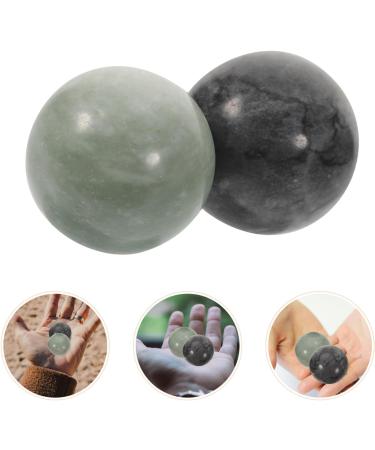 Dearma 4-Piece Solid Baoding Balls - Hand Massage & Exercise Balls for Muscle Health - Marble Green Chinese Therapy Balls - Buy Online on GoSupps.com