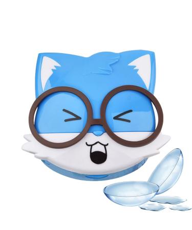 Lens Travel Case Animal Cartoon Portable Glasses Storage Container Eye Lens Accessories Lens Care Products for Daily Use and Outdoor