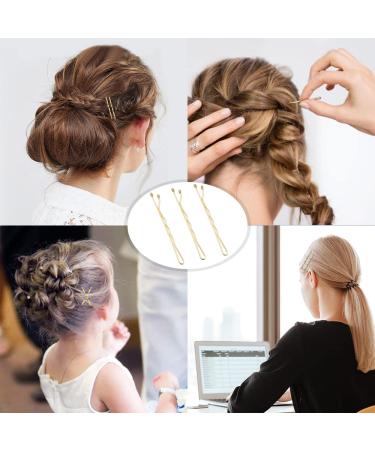 Blonde Bobby Pins - 120 Gold Bobby Pins for Blonde Hair in Bulk with Box (2 Inch) - Buy Online on GoSupps.com