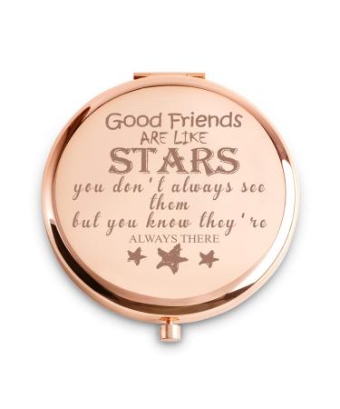 COYOAL Friendship Gifts for Women  Personalized Inspirational Compact Mirror  Personalized Birthday Gifts for Friends Female  Best Friend Birthday Gifts for Her Bestie Coworker