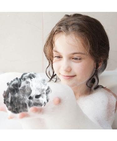 10 Pcs Exfoliating Shower Loofah Sponge Pouf Balls for Body Wash - Bathing Accessories for Women & Men - Buy Online on GoSupps.com