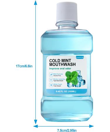 Fresh Breath Mouthwash ICY Mint Flavor Alcohol-Free Healthy Gums Mouthwash Clean (8.45 FLOZ Sweet Peach) Sweet Peach 8.45 Fl Oz (Pack of 1) - Buy Online on GoSupps.com