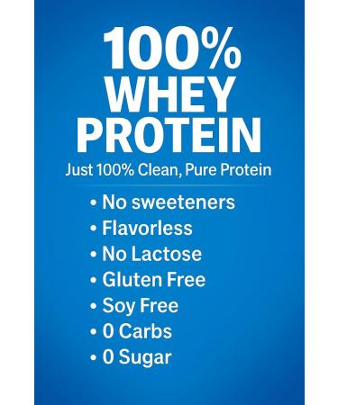 NutraForce Flavorless Protein Powder 1 Ingredient 100% Whey Isolate Protein-Zero Carb Gluten-Free Lactose Free No Clumping Non-GMO Made in USA - Buy Online on GoSupps.com