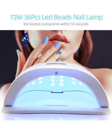 Professional 80W Gel UV LED Nail Lamp Dryer with 4 Timers - Nail Polish Curing Light for Manicure/Pedicure - Nail Art Tools - Buy Online on GoSupps.com
