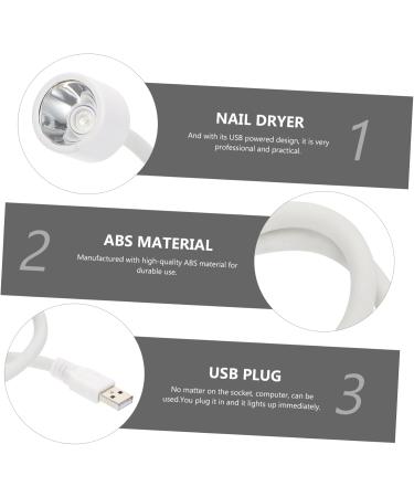  POPETPOP POPETPOP 1Pc Mini Nail Lamp Nail Art Supplies Nail Dryer Nail Dryer Light Polish Nail Dryer Nail Polish Dryer White ABS Lamp Grill Automatic Miss - Buy Online on GoSupps.com