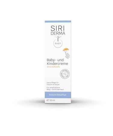 Siriderma Basic Baby & Children's Cream | Fragrance-Free 50ml | Sensitive Dry & Scaly Skin Care | Baby Acne Relief - Buy Online on GoSupps.com