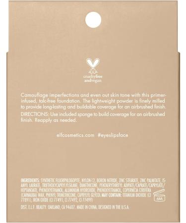 e.l.f. Camo Powder Foundation Light 280N - Primer-Infused Buildable Coverage - 8g (Pack of 1) - Buy Online on GoSupps.com