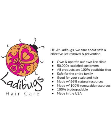 Ladibugs Detangler Spray 8oz - Best Kids Hair Detangling & Lice Deterrent | Leave-in Conditioner | Sulfate-Free & Natural | Made in USA - Buy Online on GoSupps.com