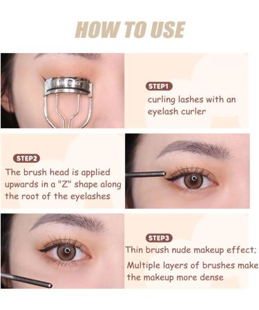 Amewix Mascara Judy Doll Mascara Judy Doll Iron Wand Mascara 3D Curling Eyelash Iron Mascara with Eyelash Curler High Elastic Brush Long-Lasting Nourishing Formula (Black) - Buy Online on GoSupps.com