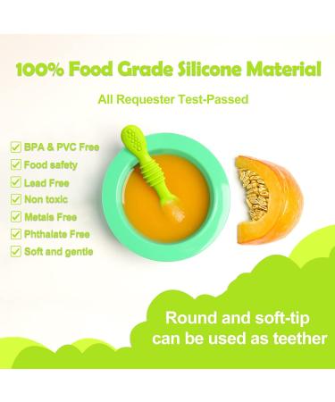 Babyl Open Baby Learning Spoon Set - 100% Soft Silicone BPA Free Feeding Utensils for Infants & Toddlers (4PCs) - Ideal for 4 Months+ - Buy Online on GoSupps.com