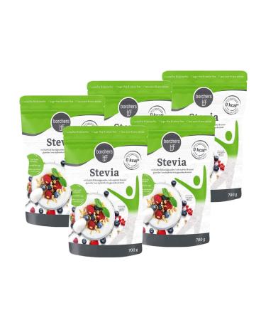 Buy 5x Borchers Stevia Crystalline Sweetener | 700g Value Pack | Low-Calorie Sugar Substitute - Buy Online on GoSupps.com