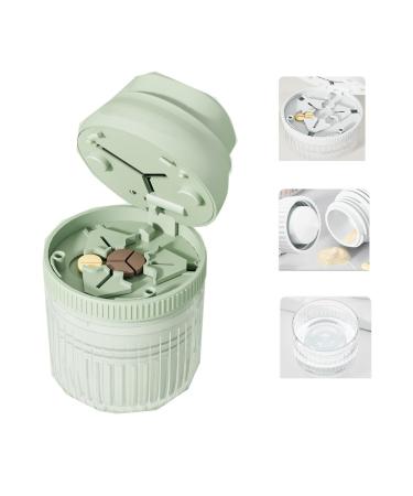 Broyeur de Pilules Coupe Comprim Coupe Medicaments pour Couper et craser Petits et Gros Cachets S parateur de Comprim s avec Lame (moudre vert)