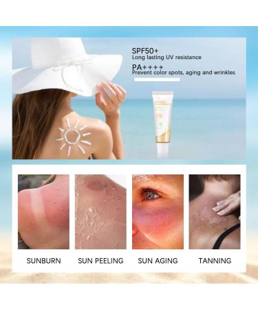Organic Rice Probiotic Sunscreen SPF 50+ | Sun Relief with Niacinamide & Vitamin E | Gentle Face Sunscreen - All Skin Types - Buy Online on GoSupps.com