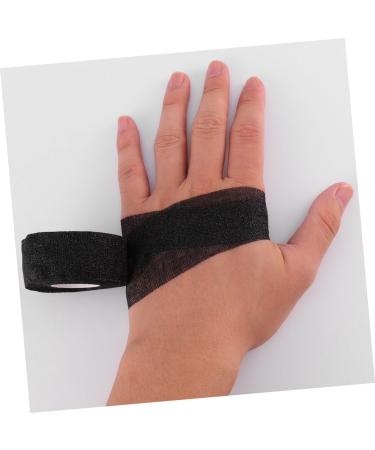 FRCOLOR 5pcs Sports Self-Adhesive First Aid Tape - Black Athletic Tape 2.5x9.1CM | Ideal for Injury Prevention & Support - Buy Online on GoSupps.com